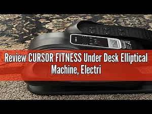 Review CURSOR FITNESS Under Desk Elliptical Machine, Electric Seated Pedal Exerciser, Mini Ellipse L