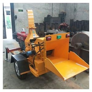 [Hot Item] 40HP Diesel Engine Wood Grinder Garden Branch Leaf Shredder Chipper Machine Tree Wood Crusher Saw Dust Machine