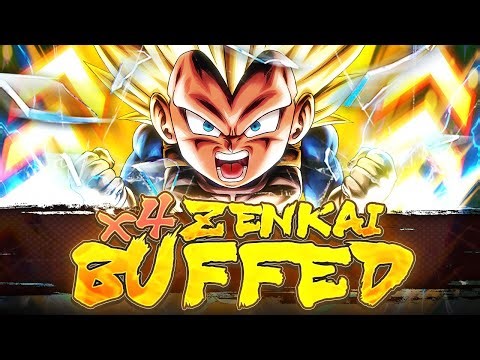 M.O.A.B LEVEL BLUES OUT OF 4x ZENKAI BUFFED LF SSJ3 MINI VEGETA!| Dragon Ball Legends