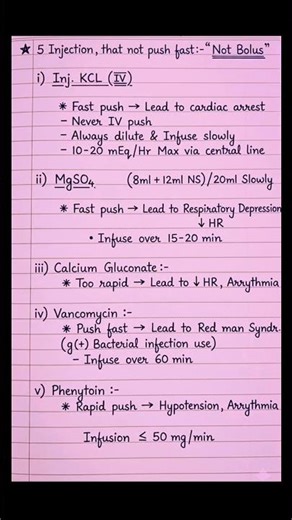 ⚠️ Injections You Should NEVER Push Fast! #reels #shorts #pharmacology