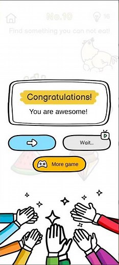 Brain Out Level 10 | Find Something you Can not eat! | Brain Out Game Solution #brainout #shorts