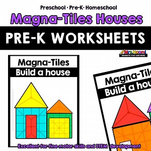 Magna Tiles House Building Worksheet: Pre-k STEM Activity (digital Download) - Etsy Canada