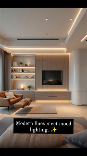182K views · 1.7K reactions | A stunning, modern interior design! The hidden LED lighting is a major highlight. ​#HomeDecor ​#InteriorDesign ​#DesignInspo ​#ModernDesign ​#MinimalistDesign #LuxuryInteriors ​#AmbientLighting ​#LEDlighting | Unique Decor Ideas | Facebook