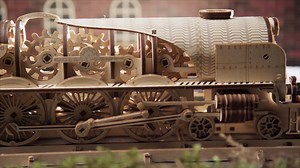 8.6K views · 369 reactions | Introducing a new Ugears V-Express Steam Train with Tender. Its minutely detailed futuristic design reveals the beauty of moving details: gears and a flywheel, the work of cylinder-piston arrangement. Assemble Me. Travel Me. Launch: March, 27 on Kickstarter: https://www.kickstarter.com/projects/978262034/985752016?ref=1lo0d6&token=cfb32dba #ugears #steampunk #highlights #kickstarter | Ugears | Facebook