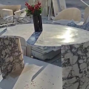 Marble Office and Study Desk – Calacatta Viola Make up Table, Handmade Stone Furniture - Etsy