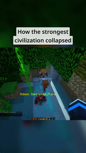 The fall of #minecraft strongest civilization #shorts