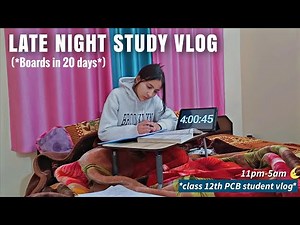 *Late night study with me for boards* 📚 12th Grader student 🌱 board exams #boards2024 #aesthetic