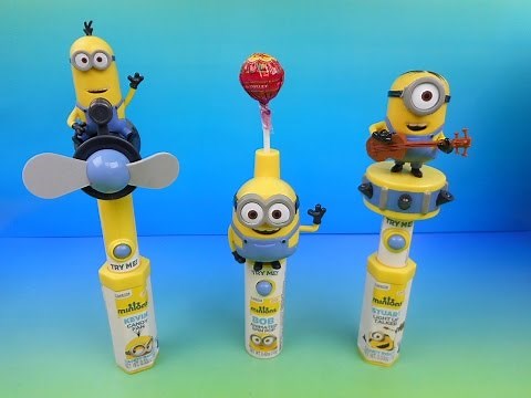 2015 MINIONS MOVIE EXCLUSIVE COLLECTION CANDY TOYS VIDEO REVIEW