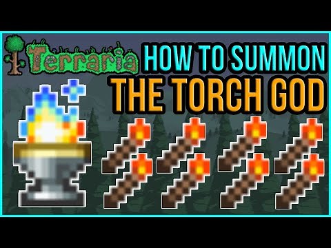 Terraria 1.4.0.5 - The Torch God | How To Summon New Mini-Event Guide