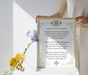 Irish Wedding Blessing Poem – Digital Print for Download – Celtic Marriage Gift - Etsy Australia
