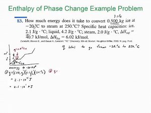 Phase change example problem