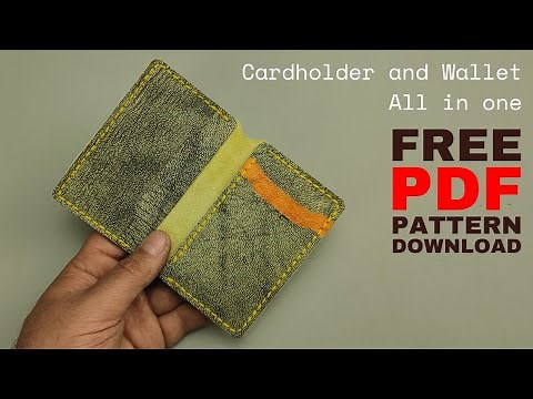 how to make the best leather wallet | Free Pattern