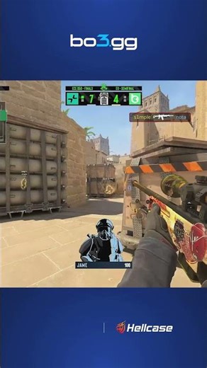 s1mple DESTROYS the odds with an INSANE 1v3 QUAD clutch! #bo3 #s1mple #clutch #bcgame #cs #cs2