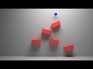 3D Ball Drop Animation | Realistic Gravity Physics Simulation