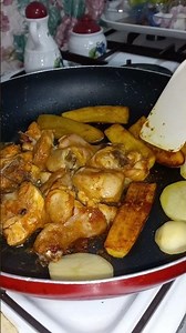 Crispy Chicken Brinjal Potato Fry | Easy Cooking for Beginners