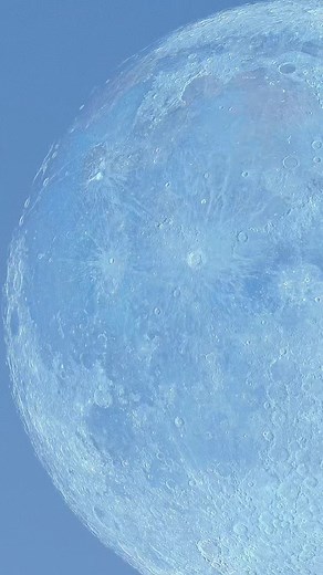 Zooming on the Moon at day time gives a surprisingly clear view of its craters and surface details.Even in bright sunlight, the Moon appears sharp and beautiful as it reflects sunlight back toward Earth.A rare and peaceful daytime view of our closest space neighbour. #space #SpaceX #NASA #fblifestyle | Cosmic Adventure