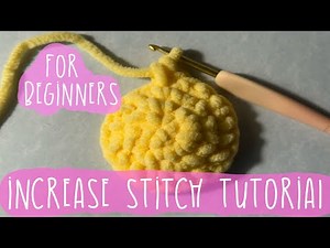 How to Crochet an Increase Stitch TUTORIAL for BEGINNERS! EASY AND FAST