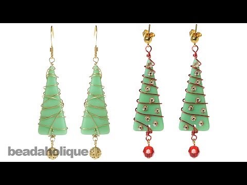 How to Make a Christmas Tree by Wire Wrapping Sea Glass