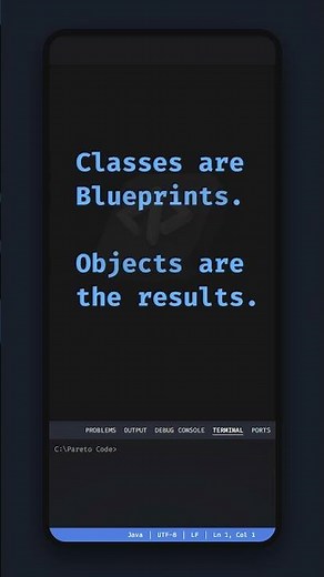 Objects and Classes Explained in 35 seconds!
