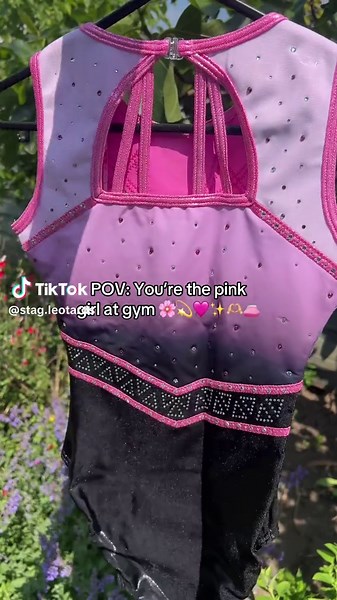 Energizing Gymnastics Session in a Pink Leotard