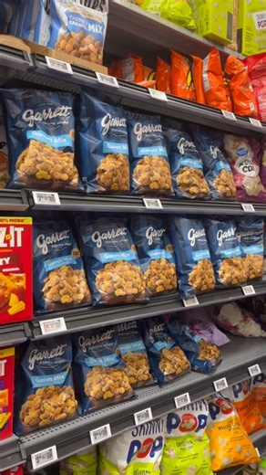 Garrett Popcorn on Instagram: "Can’t forget the necessities! Shop Garrett online and in store at Walmart!💙"