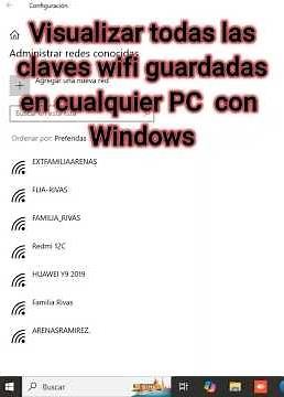 Visualizar claves Wifi guardadas en cualquier PC con Windows