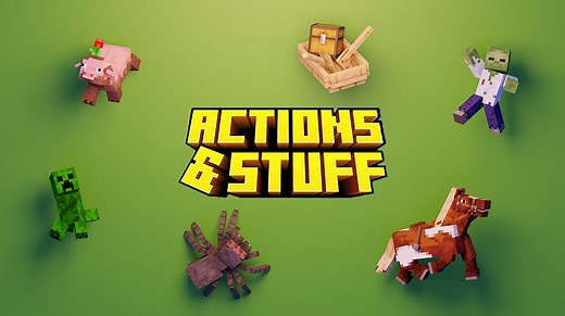 【JAVA版】Actions&stuff 整合包-1.1 宣传视频