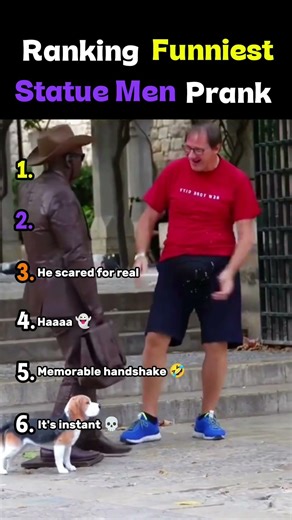 Ranking Funniest Statue Men Prank😭😔