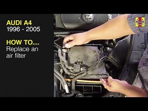 How to Replace the air filter on the Audi A4 1996 to 2001