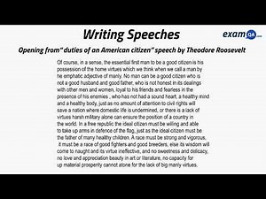 Writing Speeches | GCSE English Language