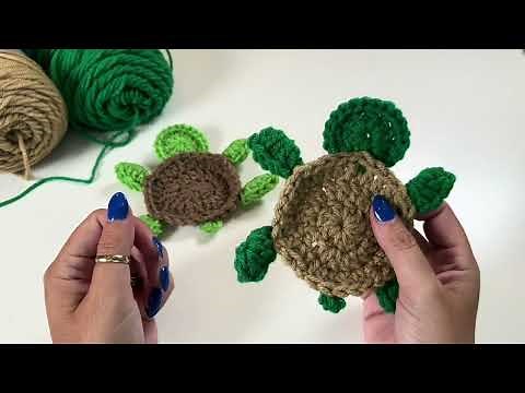 Crochet Sea Turtle Coasters Beginner Friendly