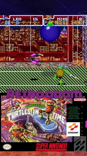 5.9K views · 273 reactions | Teenage Mutant Ninja Turtles 4: Turtles in Time SNES gameplay #videogames #gamingcommunity #nintendo #retrogaming #konami | Retro Adam | Facebook