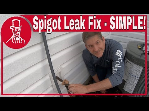 how to fix water leak from the top of my outdoor spigot: repair anti siphon valve leaking