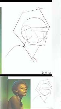 How to draw using basic shapes #art #drawing