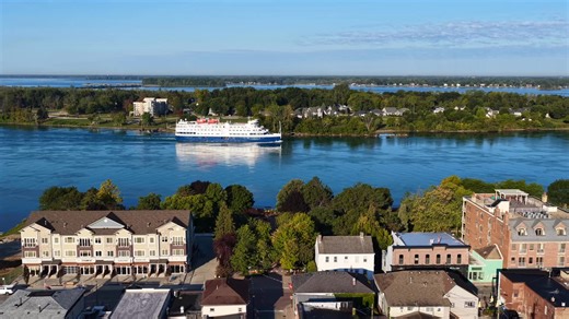 Victory Cruise Lines in the Amherstburg Channel - September 2025 The 286' Cruise Ship Victory 1 on her way to Detroit from Cleveland Ohio on this perfect late summer morning. The Victory 1 is one of two passenger ships that Victory Cruise Lines operate in the Great Lakes. Accommodating 190 guests with 95 staterooms and 5 guest decks and a crew complement of 80, these cruise ships were built for excursions where the larger passenger ships cannot navigate. For more information on Victory Cruise Li