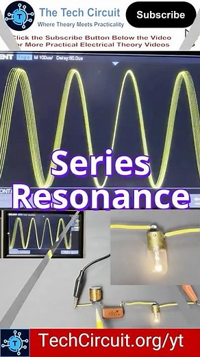 🎬Series Resonance Explained in 40 Seconds | The Tech Circuit