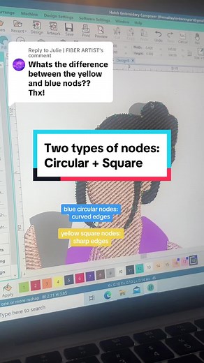 Replying to @Julie | FIBER ARTIST I💘NODES #digitizingtutorial #digitizingembroidery #embroiderydigitizing #digitizingtips @EasyDigitize