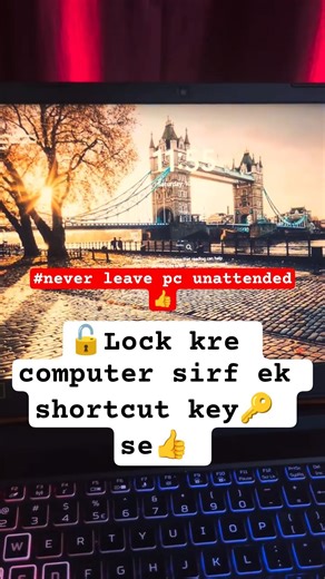shortcutkey win+L(lock computer)|single key to lock laptop#shortcutkeys#tech#keyboard#windows11#pc