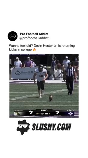 Devin Hester Jr. is returning kicks in college football 🔥 @slushydotcom | profootballaddict