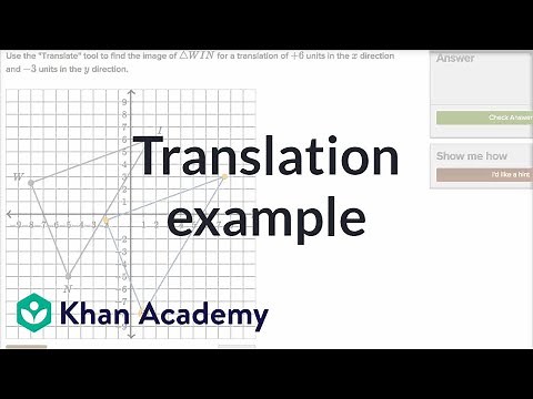 Translation example | Transformations | Geometry | Khan Academy
