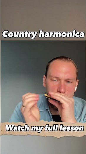 How to play Country on harmonica - lesson with tabs for c-harmonica (chugging and solo/lead)