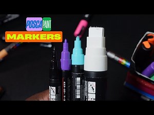 Posca Paint Markers Review & Demo 🎨 | Set of 15 (5M Tips)