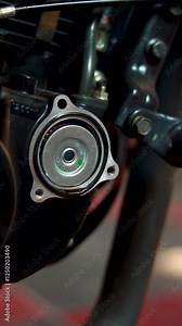 Installing a New Oil Filter in a Motorcycle Engine