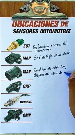 Locations of 6 automotive sensors 💯🔥 #mechanic #automobile #sensor #sensors #automotive