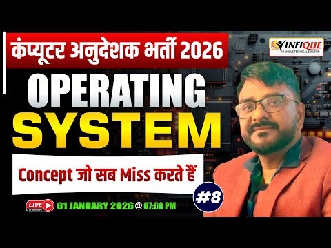 Computer Anudeshak Bharti 2026 | Operating System-8| OS Concepts Students Miss | Computer Instructor