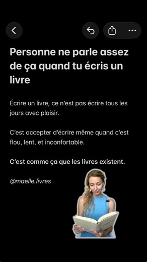 Personne ne te dit ça quand tu écris ton premier livre