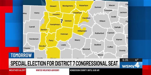 Special election for District 7 congressional seat