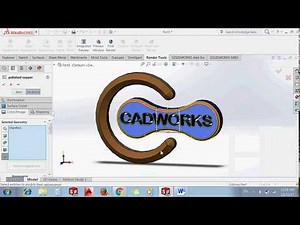 HOW TO MAKE LOGO IN SOLIDWORKS