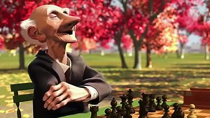 Pixar cartoon Play chess