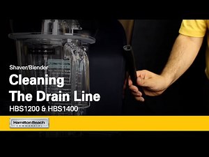 Cleaning the drain line on a shaver blender | Hamilton Beach Commercial® | HBS1200/HBS1400 Series